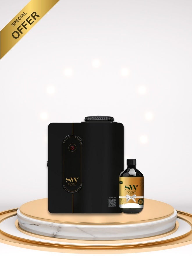 Scent World S100 – Compact Commercial Aroma Diffusion System with Smart App Control for Small Spaces + FREE 200ml Fragrance Oil - Image 1